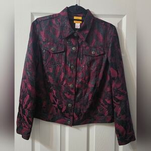 Ruby Rd. Red and Black Jacket, Size 8